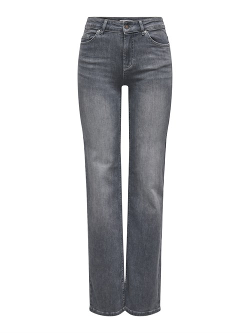 Only Blush Straight Jeans, Midwaist, Medium Grå